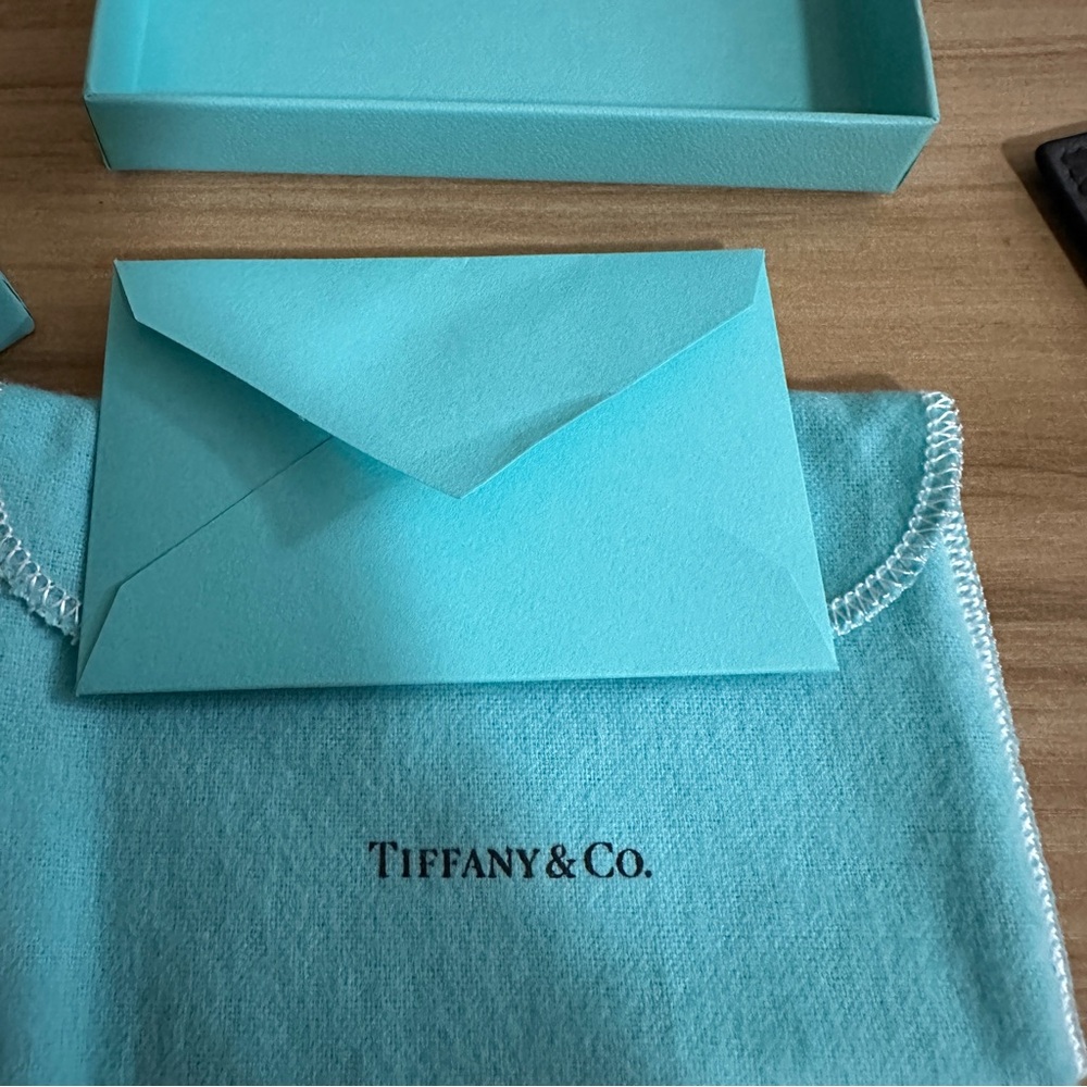 Tiffany & Co Black Leather Card Holder - Picture 9 of 12